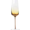 Amber Champagneglass