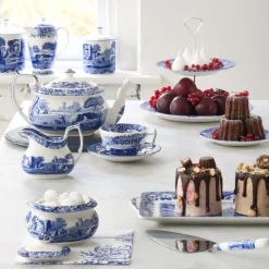 Blue Italian Sukkerskal Med Lokk