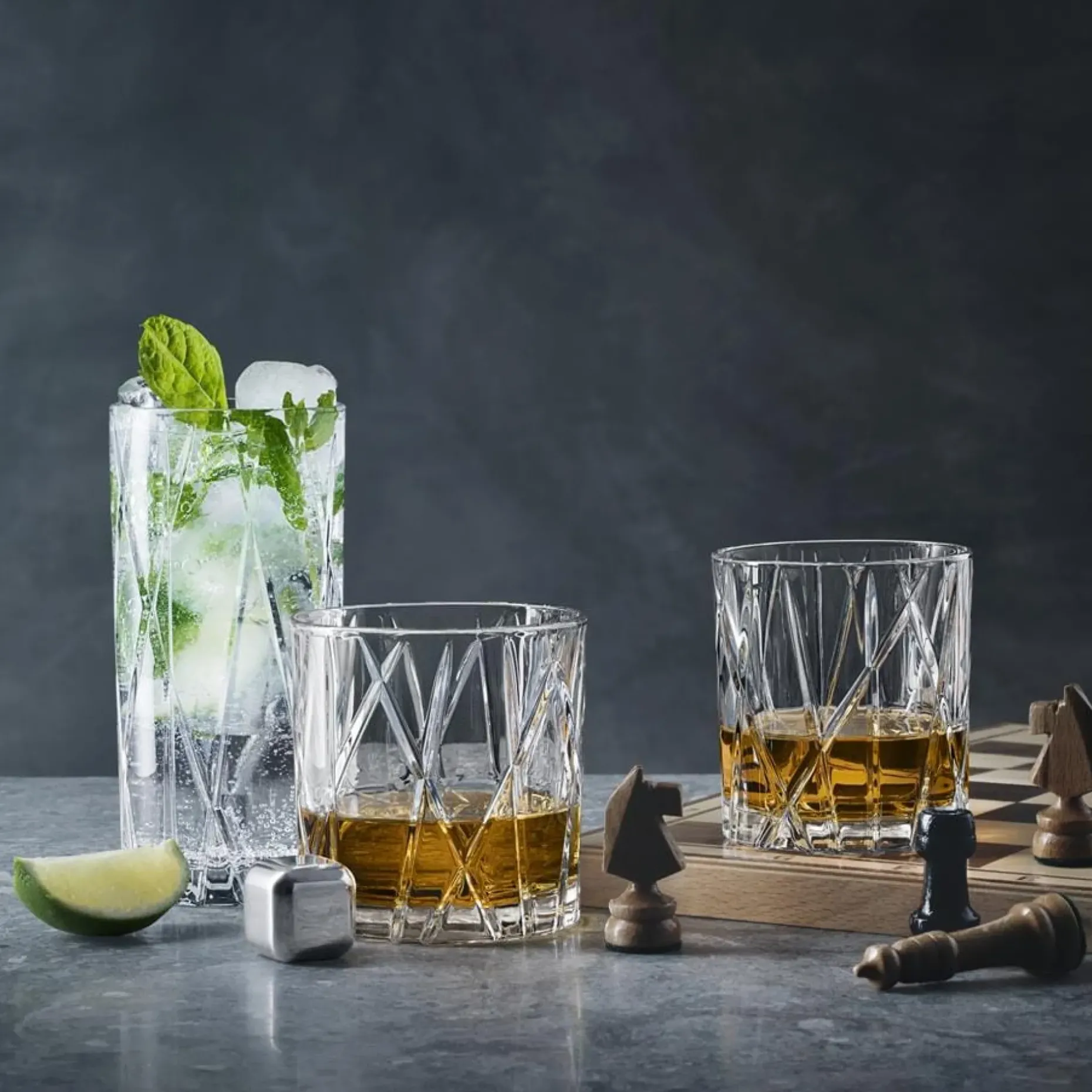 City Old Fashioned Glass 4-Pakk