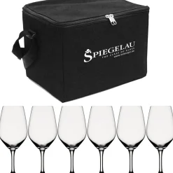 Expert Vinglass Veske Svart Inkl 6 Vinglass