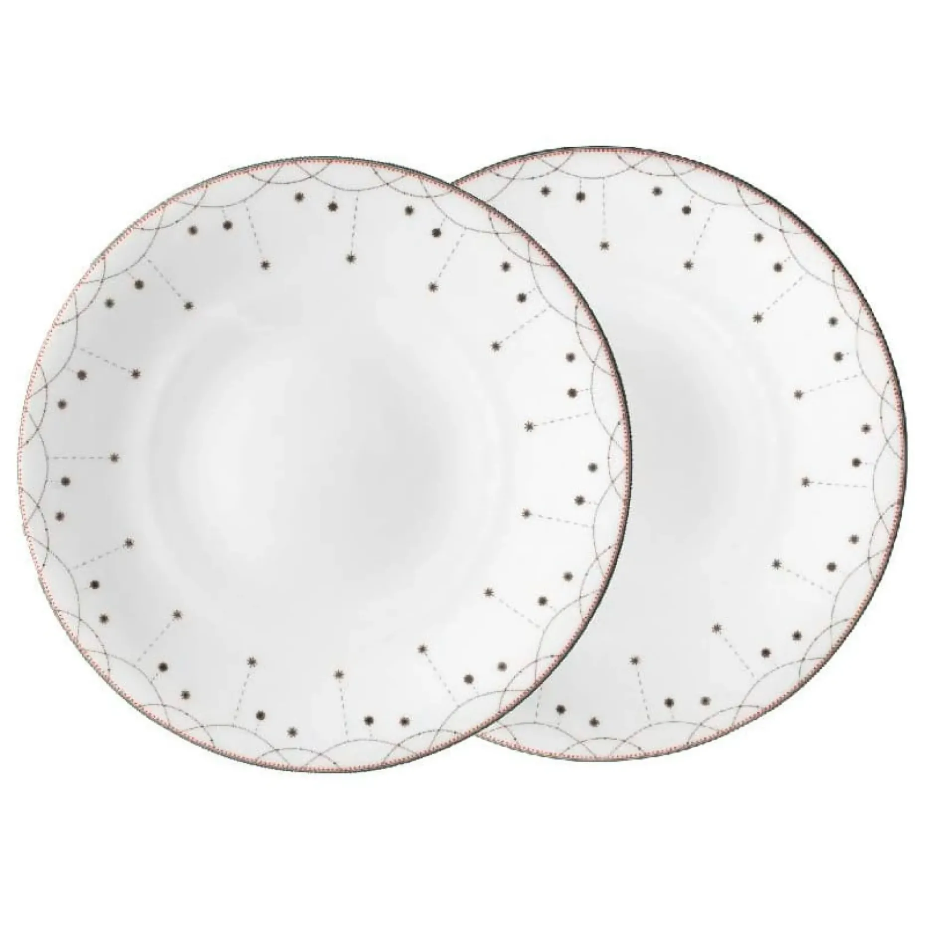 Julemorgen Girlander Tallerken 2-Pakning O 28 Cm