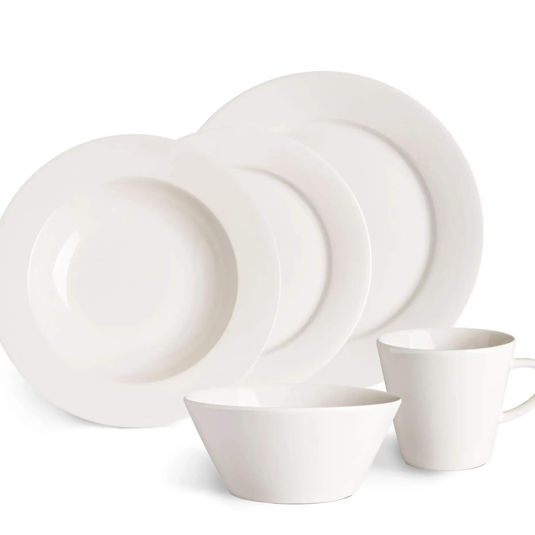 Kalk Tallerken 21 Cm 4-Stk.
