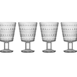 Kastehelmi Drikkeglass Pa Fot 26 Cl 4-Stk.