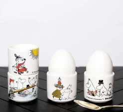 Mummi Farge Eggeglass 4 Deler