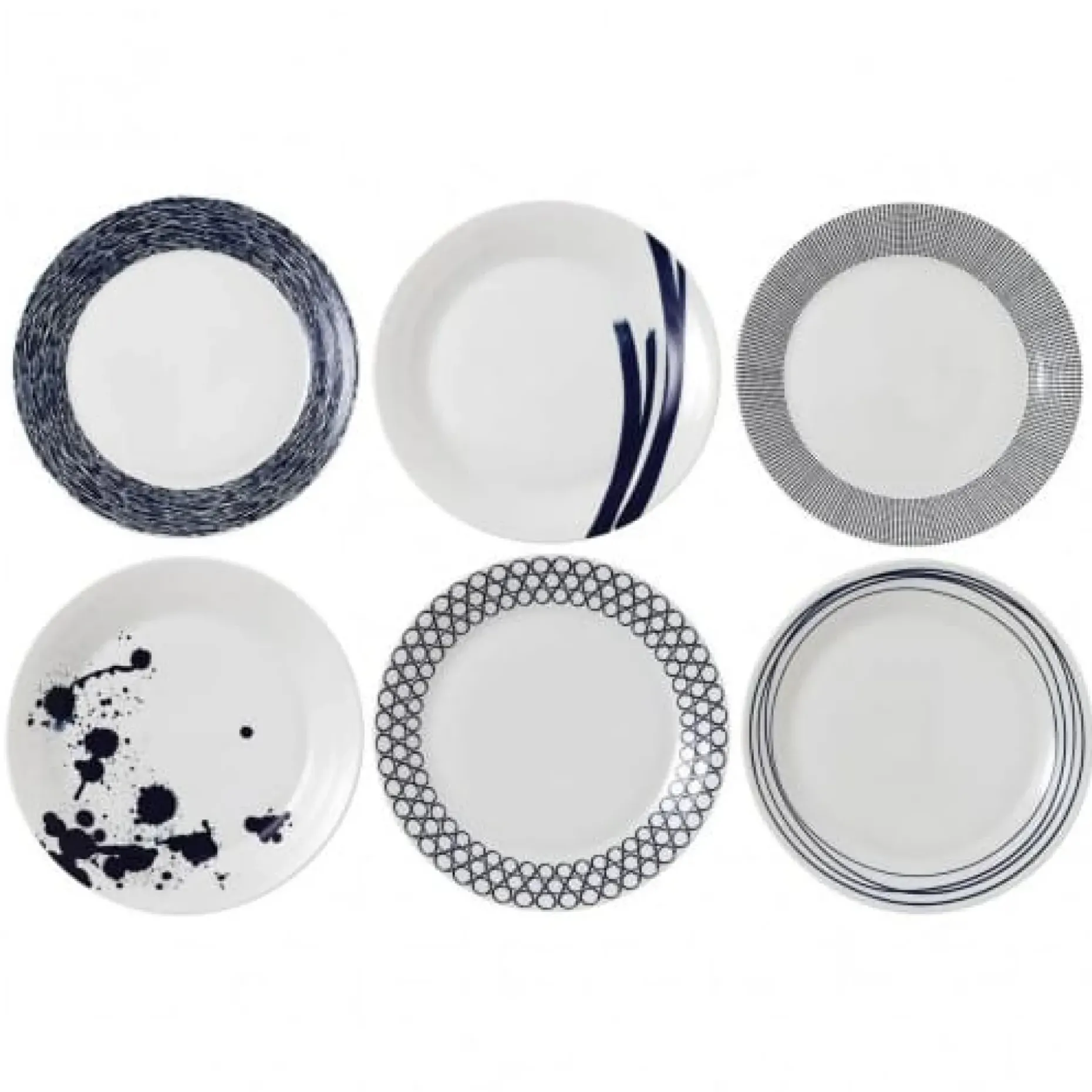 Pacific Tallerken Bla 6 Deler
