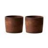 Raw Eggeglass Teak 2-Pakning