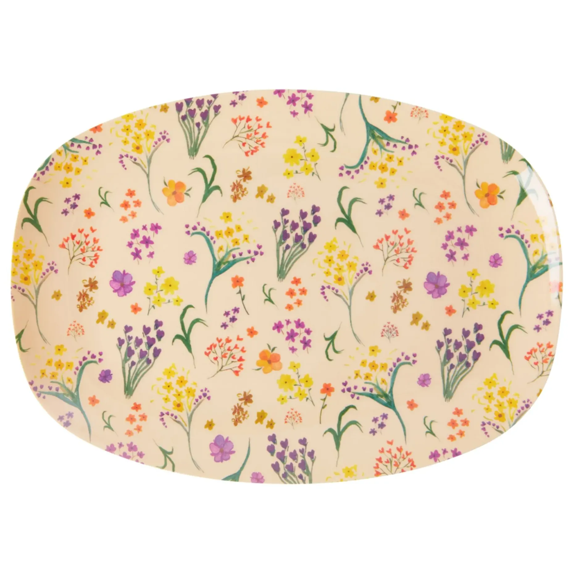 Rice Melamintallerken 16,5X23 Cm