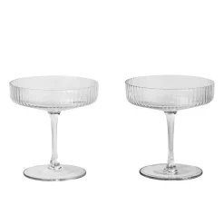 Ripple Champagneglass 2-Pakn.