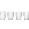Ripple Glass 4-Pakn.