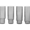 Ripple Long Drink Glass 4-Pakk