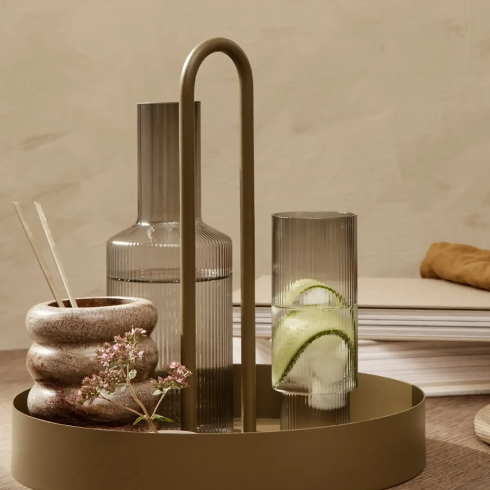 Ripple Long Drink Glass 4-Pakk