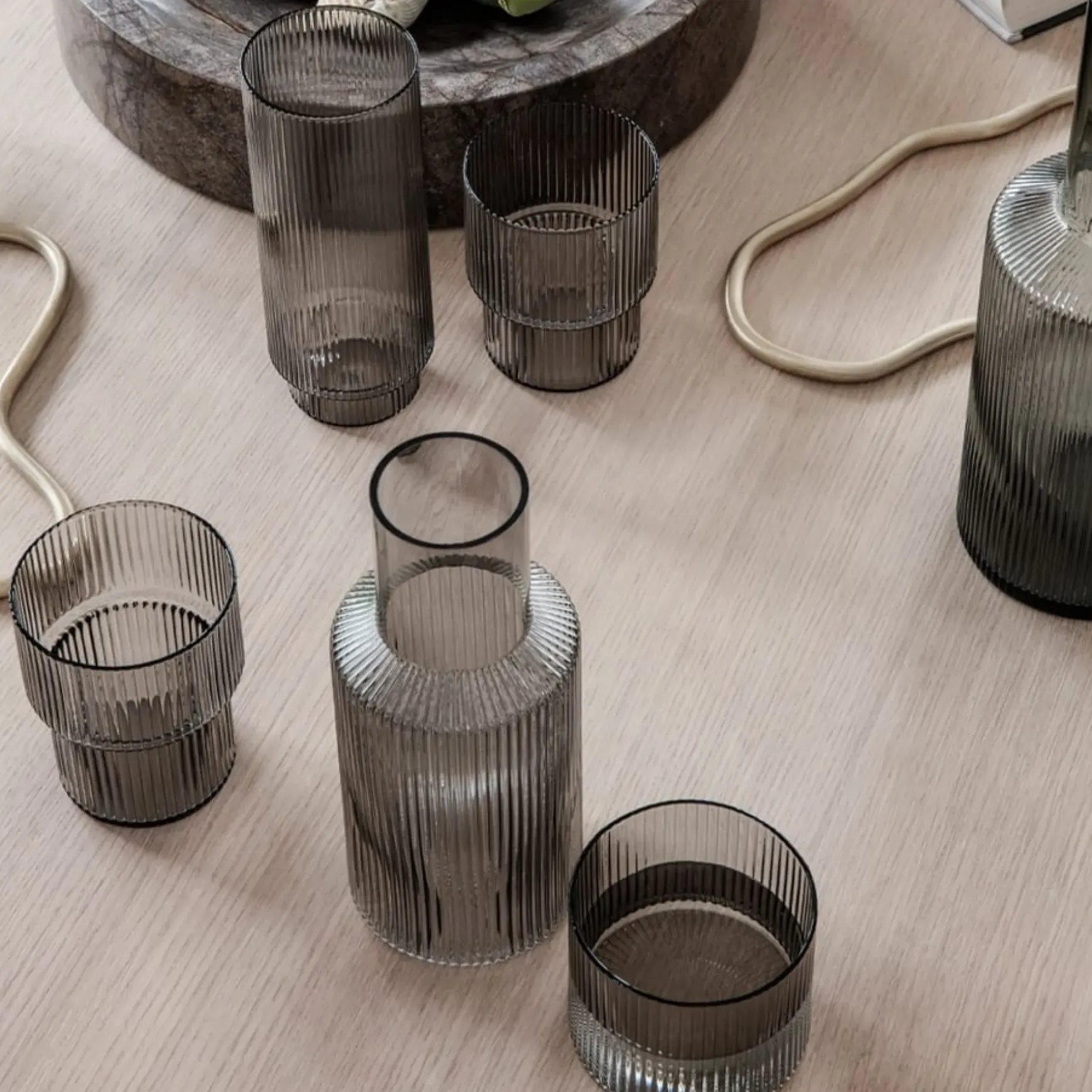 Ripple Long Drink Glass 4-Pakk