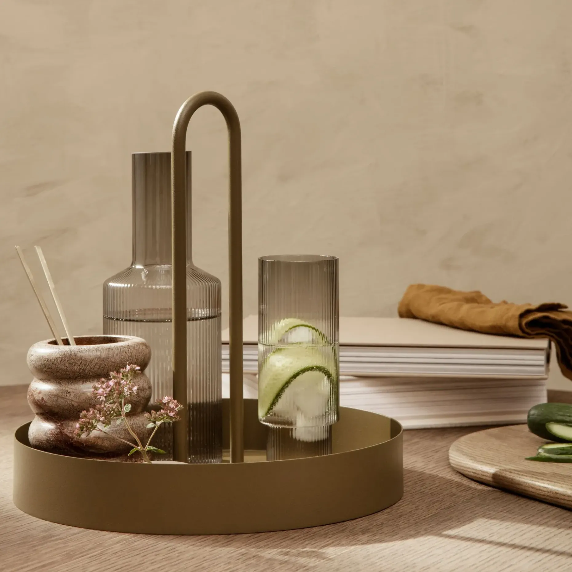 Ripple Long Drink Glass 4-Pakk