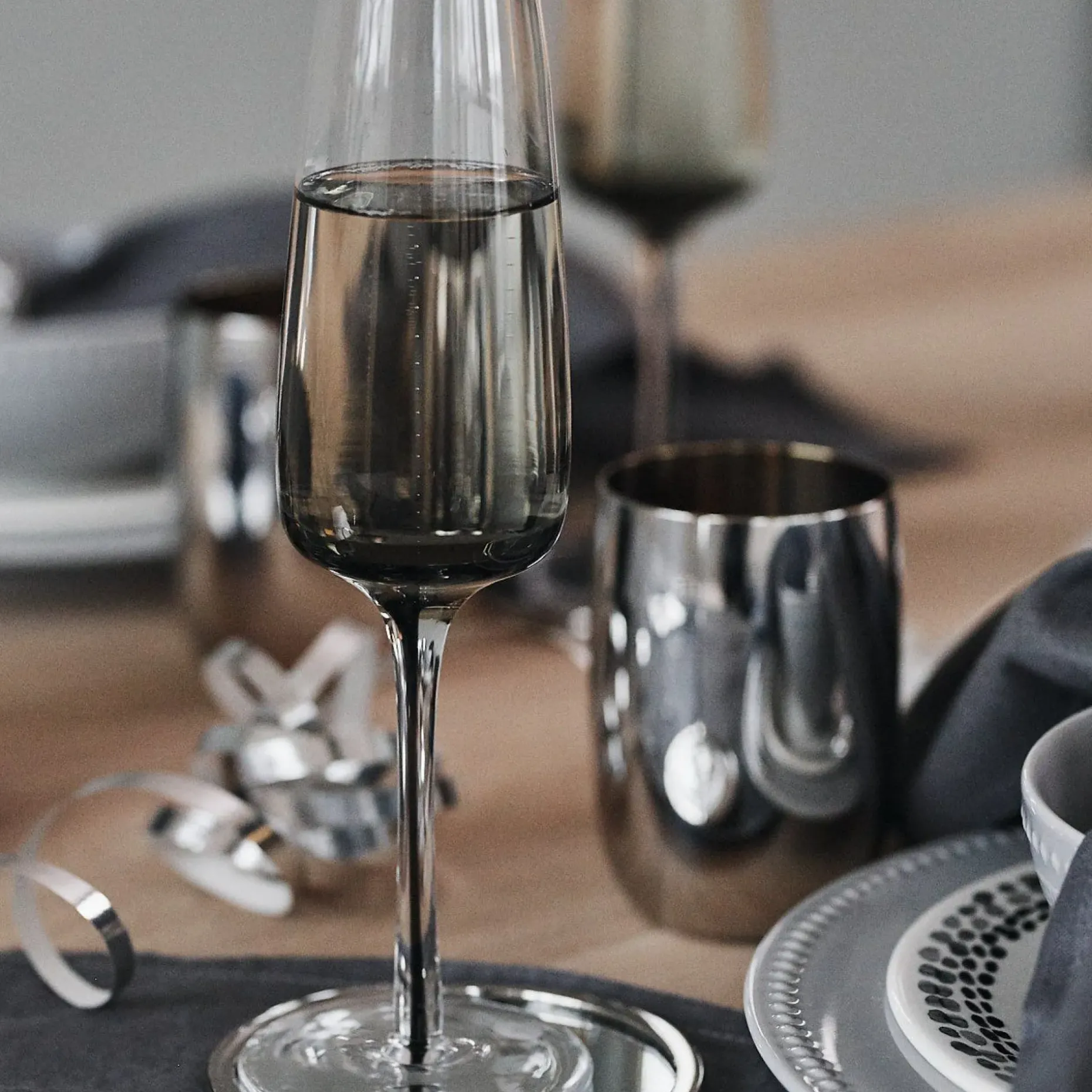 Smoke Champagneglass