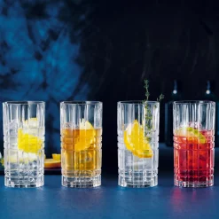 Square Longdrinkglass 37 Cl 4-Stk.